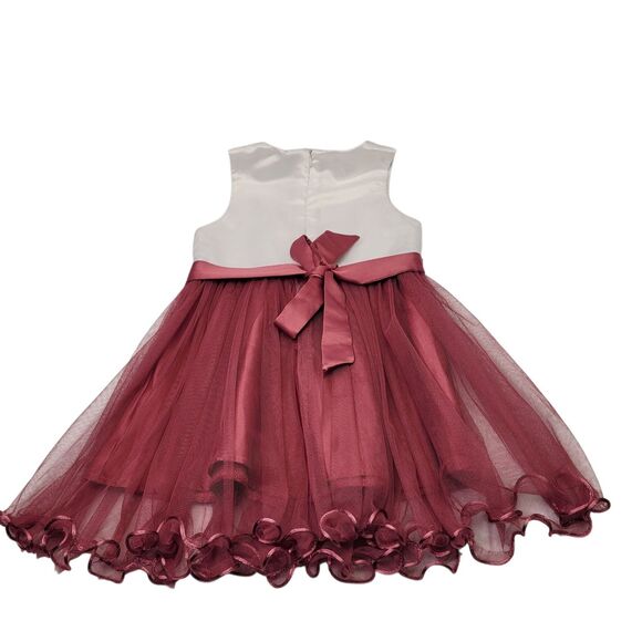 Beautees Girls Dress for Little Princess Fit Flare White/Pink Size 3T Pre-Own - Picture 2 of 12